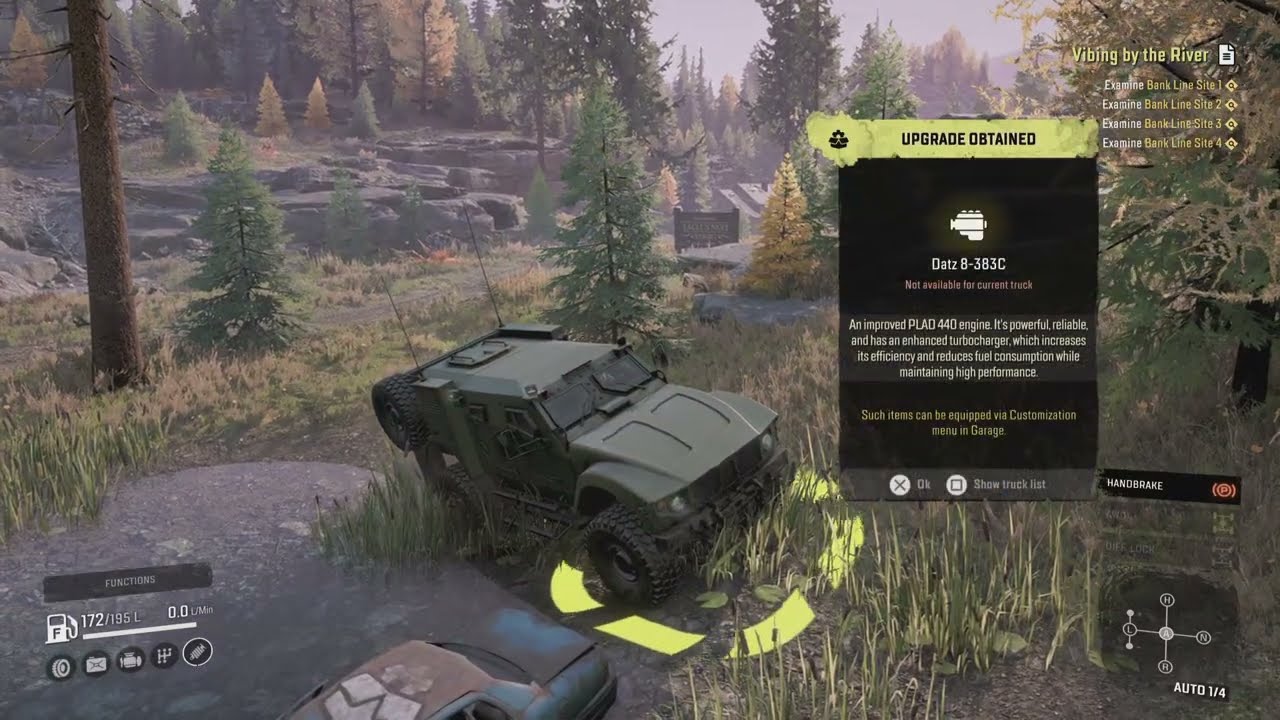 SnowRunner Plad 440 Buddy engine upgrade location Datz 8-383C