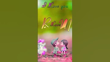 R love M status video #viral #whatsapp_status #reels #nameart #name_status_video #ravindra_ranjan