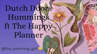 Dutch Doors in My Creative Journal | Hummingbirds from @TheHappyPlannerChannel