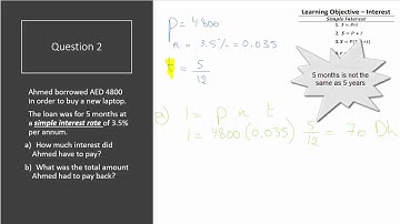 Compute simple interest and maturity value