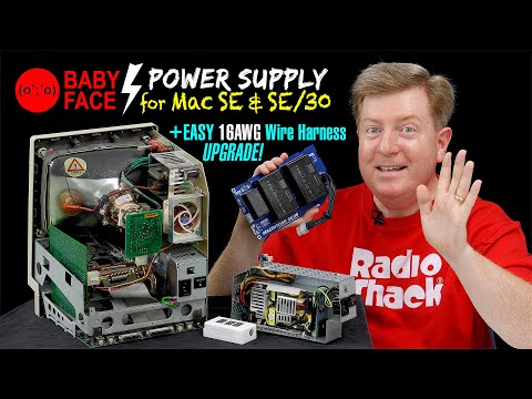 Baby Face PSU for Mac SE, SE/30 & 16AWG Main Wiring Harness Upgrade