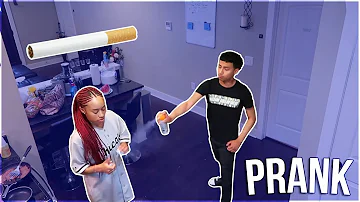 SMOKING IN THE HOUSE PRANK on RUNIK!!! *Kicks me OUT!*