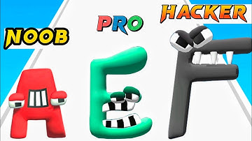 NOOB vs PRO vs HACKER - Merge Alphabet Lore