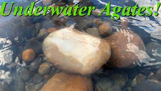 Hunting for Agates Under Water! Wading through Fresh Runoff Water in Search of Agate, Jasper & More!