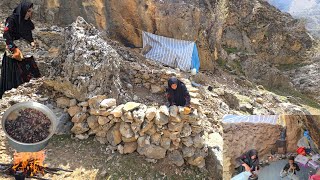 Nomadic survival in the Zagros Mountains Mother's only attempt to build a stone house