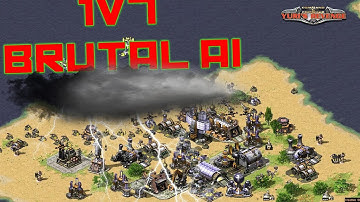 1v7 BRUTAL AI - Island Superweapons! ( Command & Conquer - Yuris Revenge )