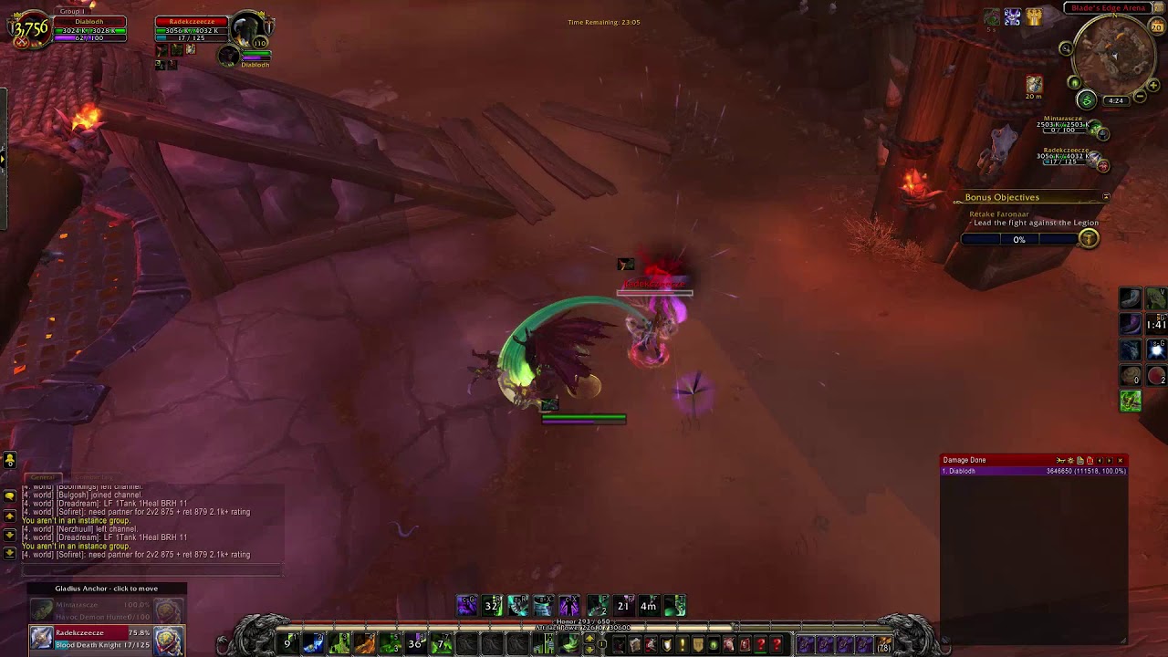 Demon Hunter vs Demon Hunter & Death Knight ~ 2v1 - YouTube