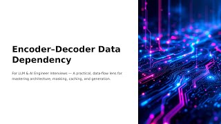 Famous Encoder-Decoder Data Dependency Explained for LLM & AI Engineer Interviews Profile
