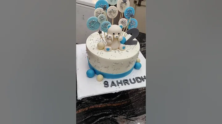 Teddy Bear Cake cake Fondant cake design #cake #TeddyBearCake #shorts