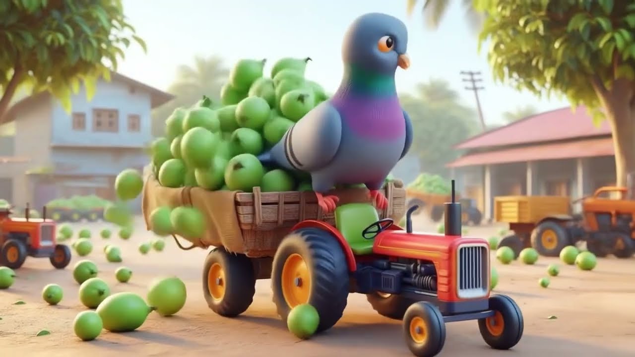 The pour farmar drinking a mango juese and kabuter was attack 