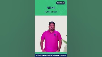 myTectra Reviews | Python Flask Training #mytectra #python #pythonflask #onlinetraining