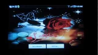 Love red rose live wallpaper screenshot 2