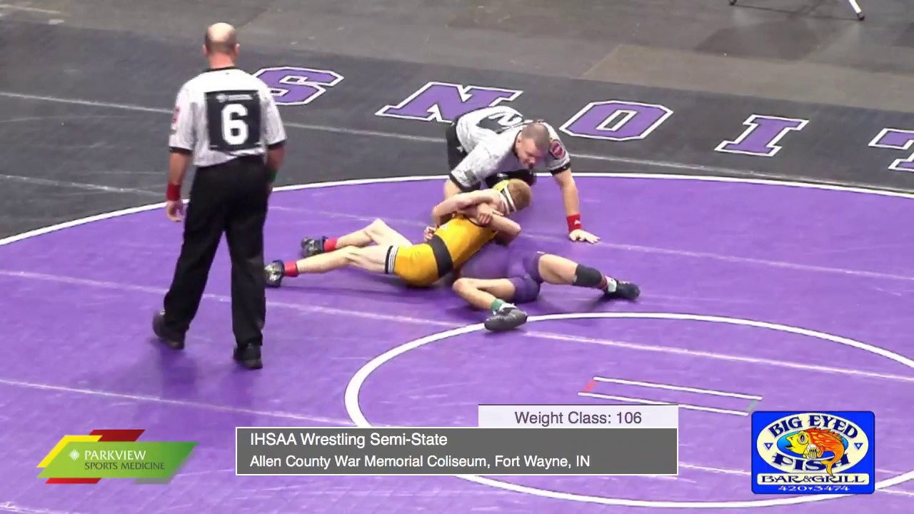 IHSAA SemiState Wrestling Rounds 1&2 YouTube