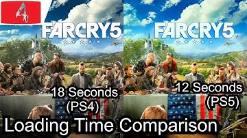 Far Cry 5 PS4 vs PS5 Load Time Comparison