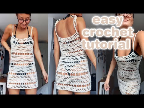 CROCHET DRESS PATTERN / Crochet Beach Dress Pattern / 'simple Crochet Dress'  // Beach Dress Pattern // Beginner Friendly Dress Pattern 