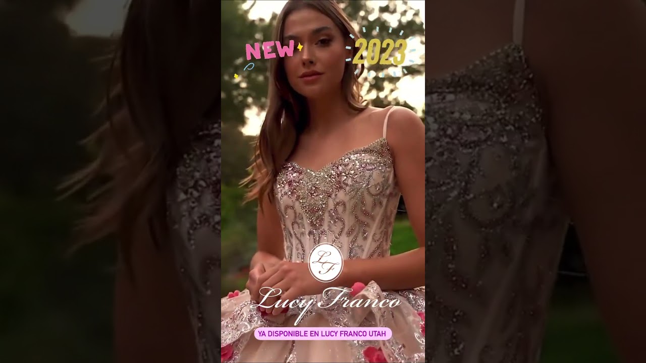 Vestido de Color Champange disponible en Lucy Franco Utah 