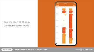How to Schedule Your Alarm.com Smart Thermostat (Mobile App)