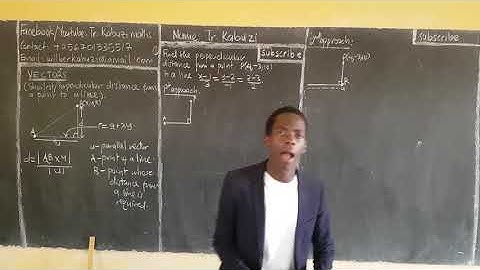 perpendicular/shortest distance from a point to a vector  line...........#africastruggle.