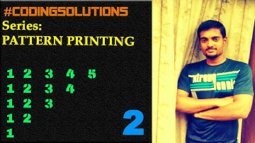 2-C PROGRAM TO PRINT A PATTERN#CodingSolutions