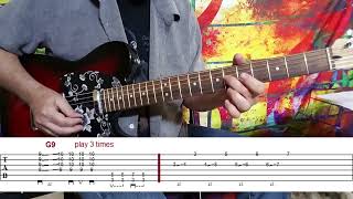 BLUES-ROCK GUITAR LESSON - COMBINING RHYTHM AND LEAD