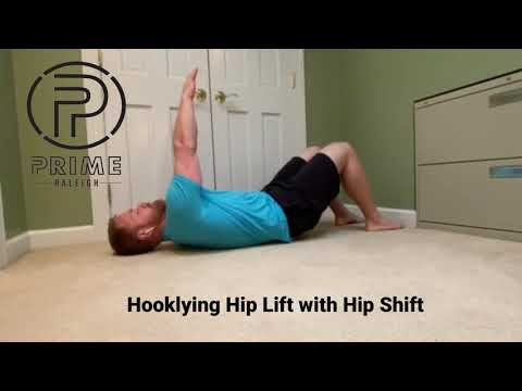 Hooklying Hip Lift with Hip Shift