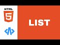 HTML Dasar : List