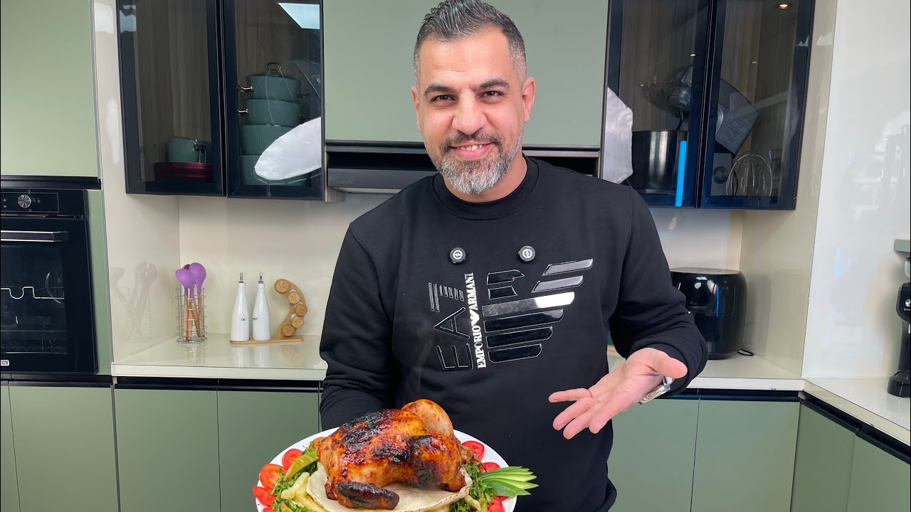 طريقه عمل فراخ مشويه #فراخ_شوايه 