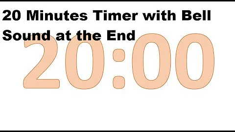 20 Minutes Timer with Bell Sound at the End