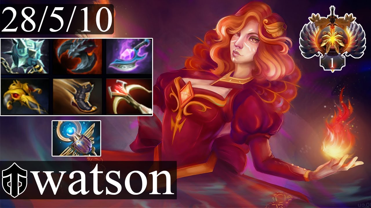 Entity.医者watson` - Lina | Carry Gameplay Dota 2 Patch 7.32d
