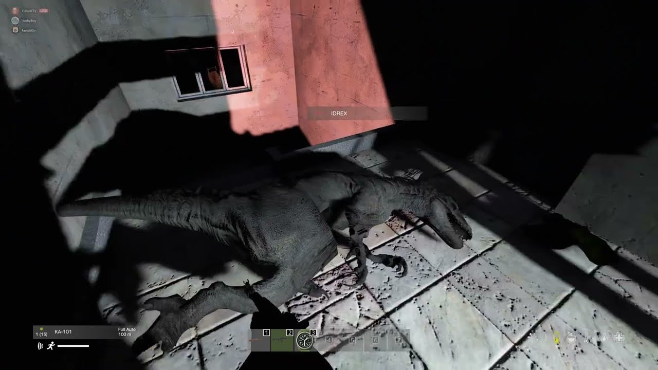 dinosaurs glitch through walls. good to know - DayZ