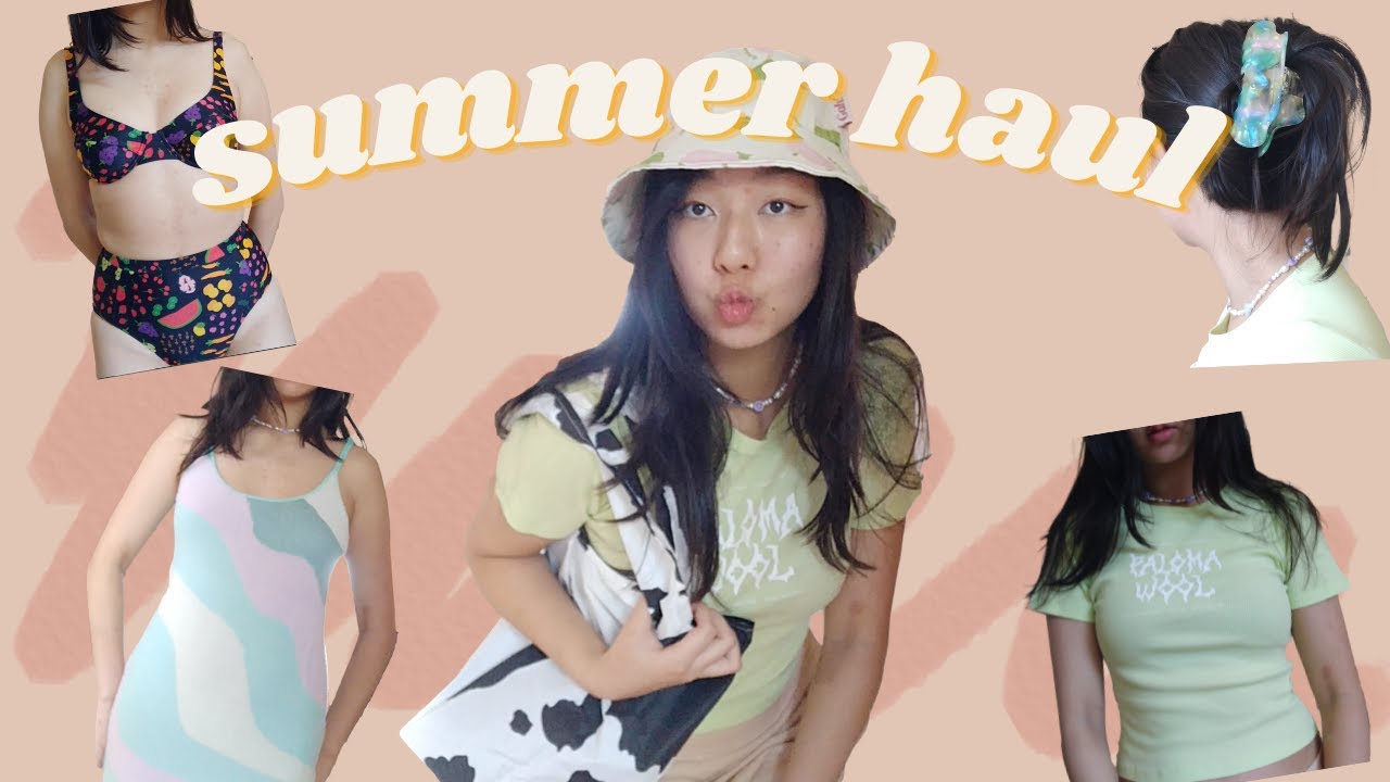 summer haul review & try on (paloma wool, house of sunny, girlfriend
