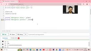 9. Sınıf Programlama Temelleri Python(işlem,input,if-else,for) Programlama Genel Tekrar