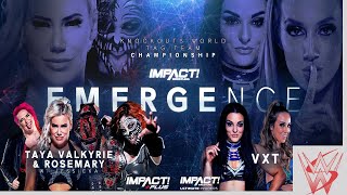 Impact Wrestling Rosemary And Taya Valkyrie Vs. Vxt