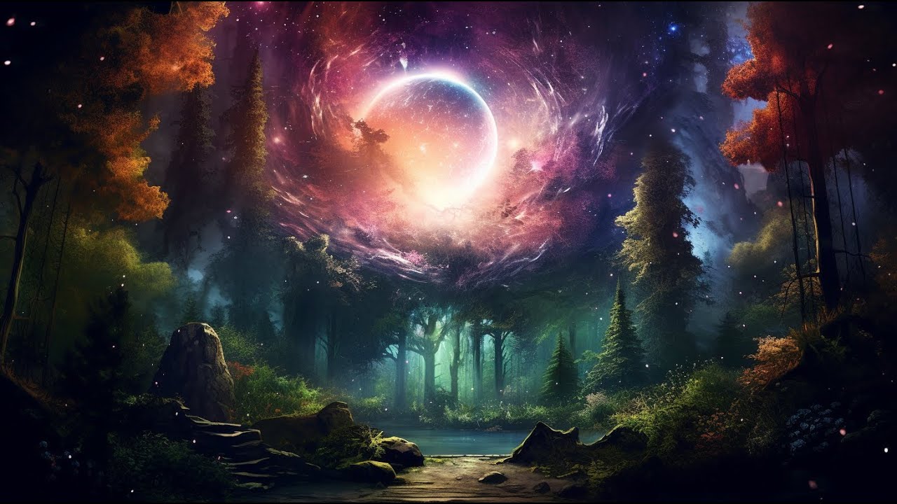 Calming Cosmic Forest Meditation Music for Stress Relief and Relaxation