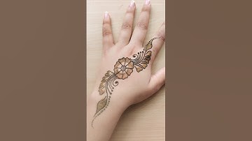 Beautiful shaded back hand mehandi design #mehndi #henna #letestmehndi #mehendidesign #shadedmehndi
