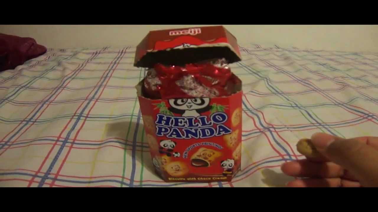 Meiji Hello Panda Cookies / Biscuits Snack Review