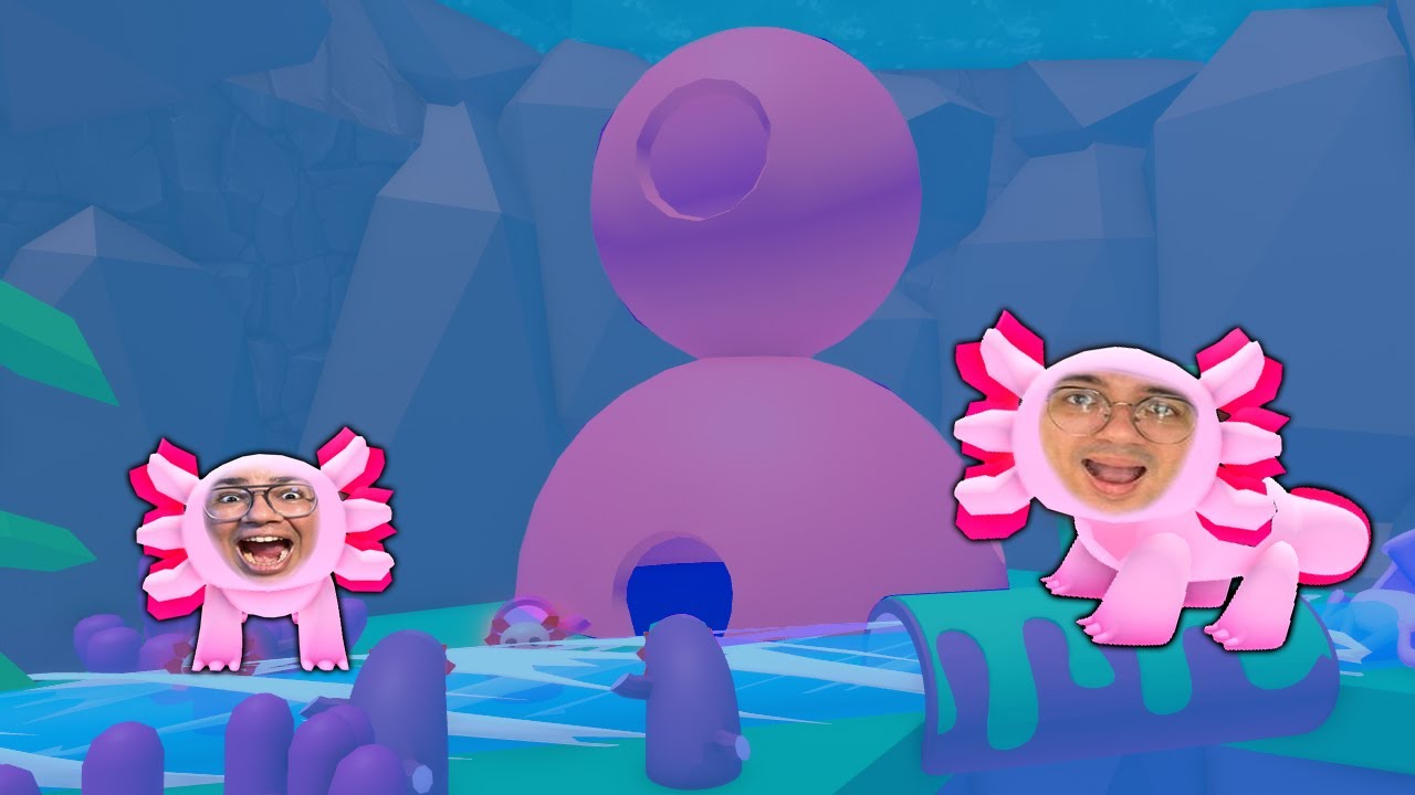 VIRAMOS AXOLOTES E CONSTRUÍMOS NOSSA CASA NO FUNDO DO LAGO PROFUNDO!