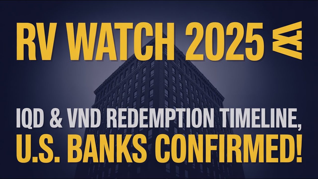 RV Watch 2025 🚨 U.S. Banks Set Redemption Timeline for IQD & VND! 💥 RV News 2025