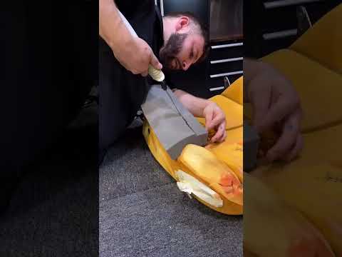 Showing off an advanced foam repair for a 04-06 Pontiac GTO! #UpholsteryLife #foamrepair #Pontiac