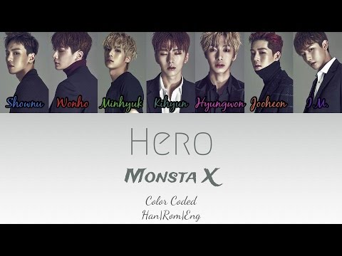 Download MONSTA X (몬스타엑스) - Hero (Color Coded Lyrics Han|Rom|Eng) - YouTube