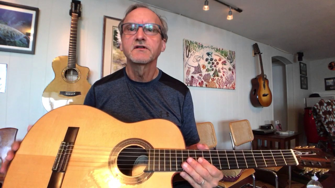 Buscarino Cabaret Double top Nylon String Guitar demo