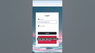 Email Validation Using Javascript and Regex #reactjs #javascript #formvalidation