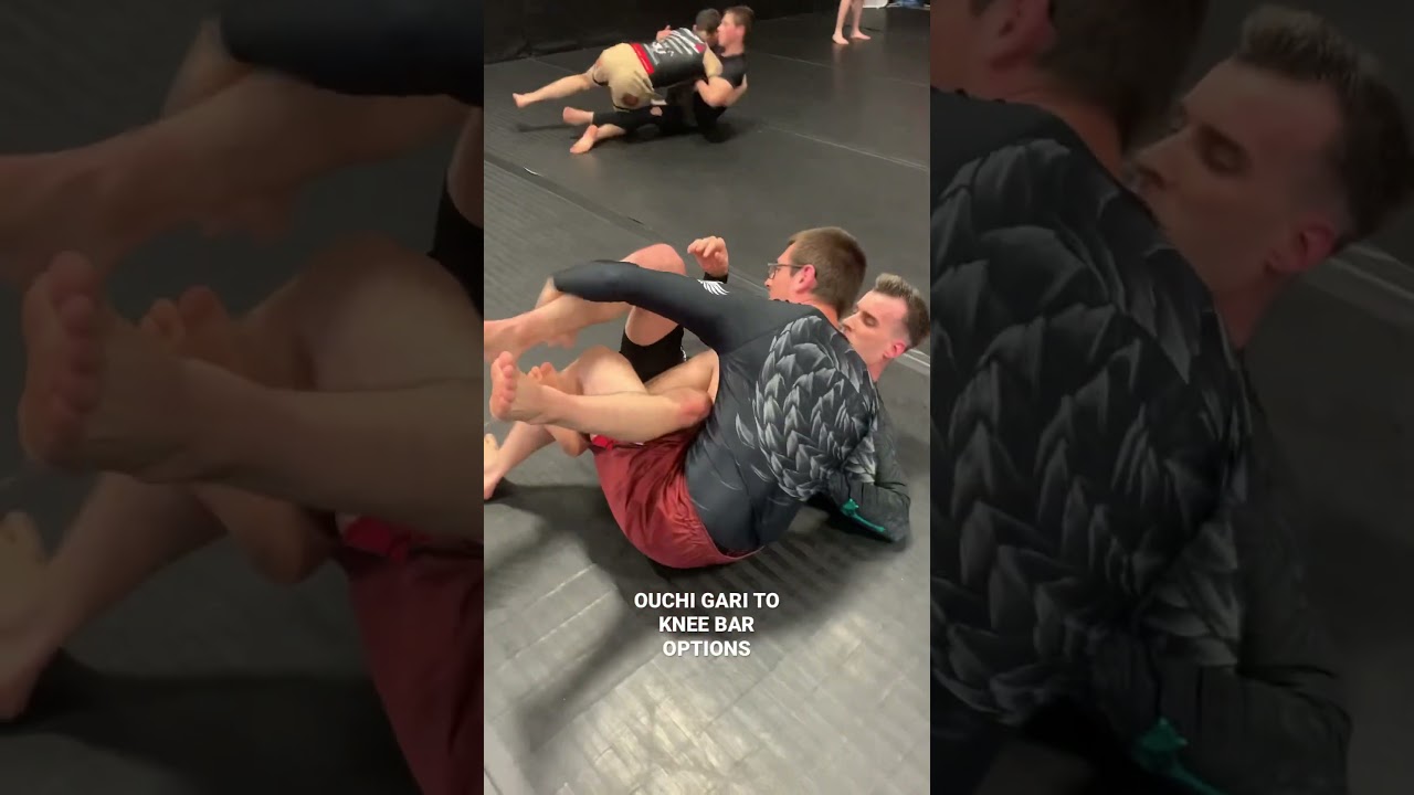 NO GI BJJ OUCHI GARI KNEE BAR OPTIONS 