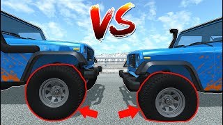 Видео СПУЩЕННОЕ Колеса VS Нормальное - BeamNg Drive (автор: Runtig)