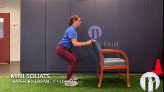 Mini Squats With Upper Extremity Support