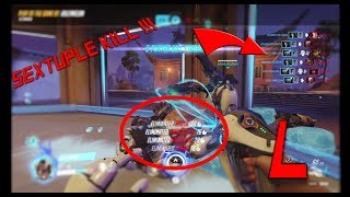 ✓CRAZY OVERWATCH MONTAGE (56 eliminations) SEXTUPLE KILL!!!!!