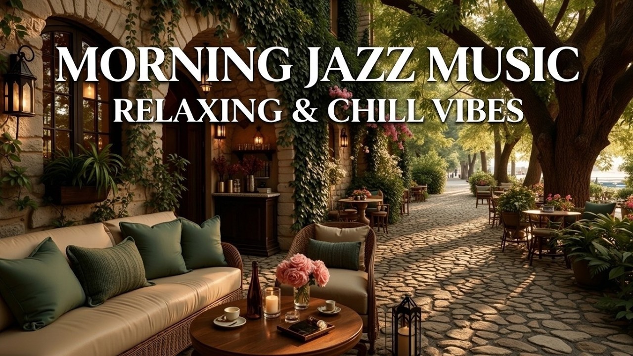 Summer Morning Jazz ~ Relaxing Piano Jazz & Coffee Shop Ambience for a ...