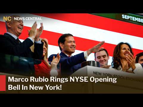 U.S. State Secretary Marco Rubio Rings NYSE Opening Bell in New York | AC1Z