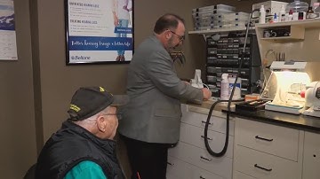 WW2 Veteran gets gifted hearing aids