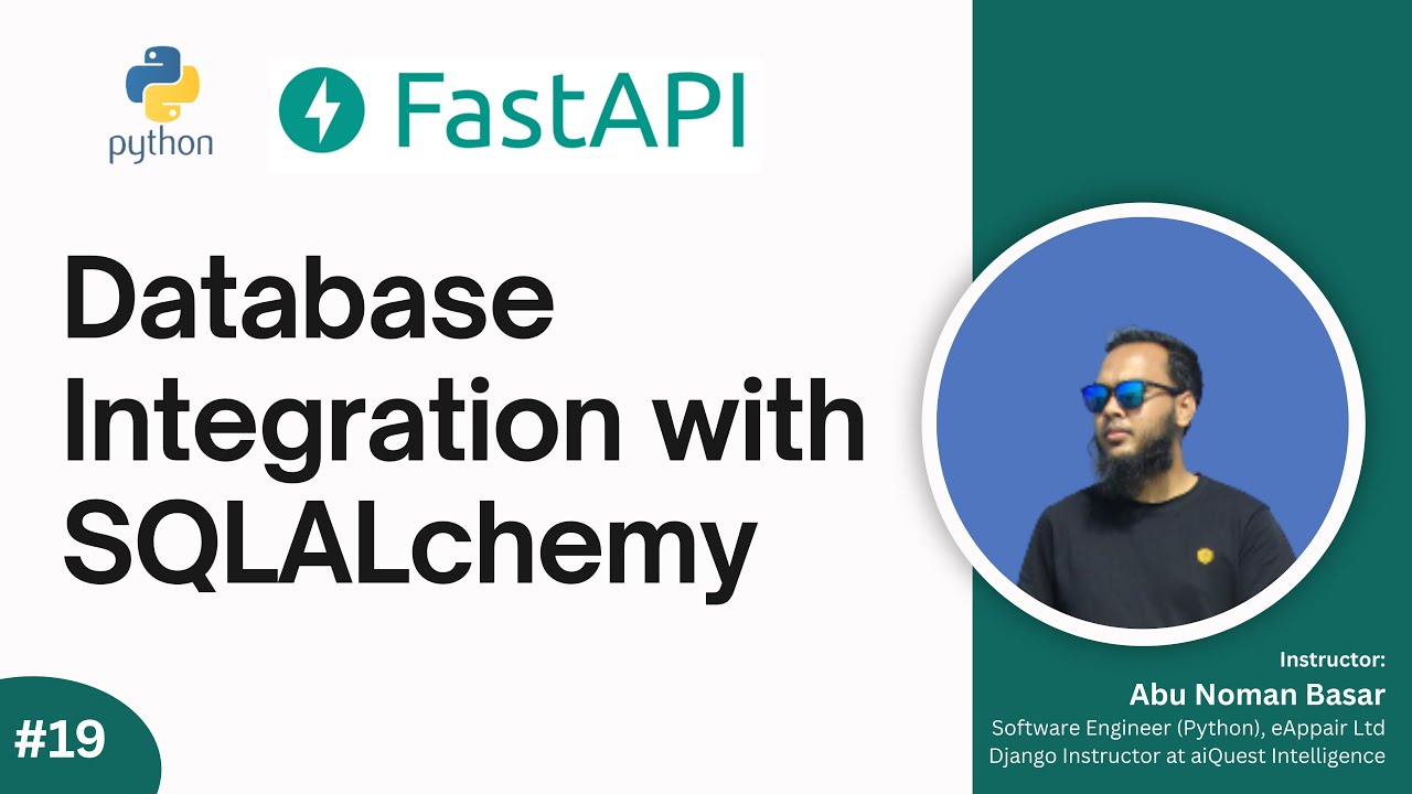 async postgresql database setup in fastapi |... 19. FastAPI + SQLAlchemy Complete Database Setup Step by Step - YouTube